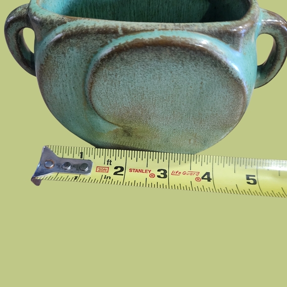 Frankoma Jade Green Sugar And Creamer Set. - Picture 5 of 7
